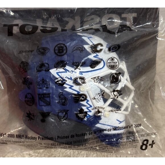 McDonalds Toy Vesa Toskala Toronto Maple Leafs Mini Goalie Mask 2009 NHL Hockey - Picture 4 of 5